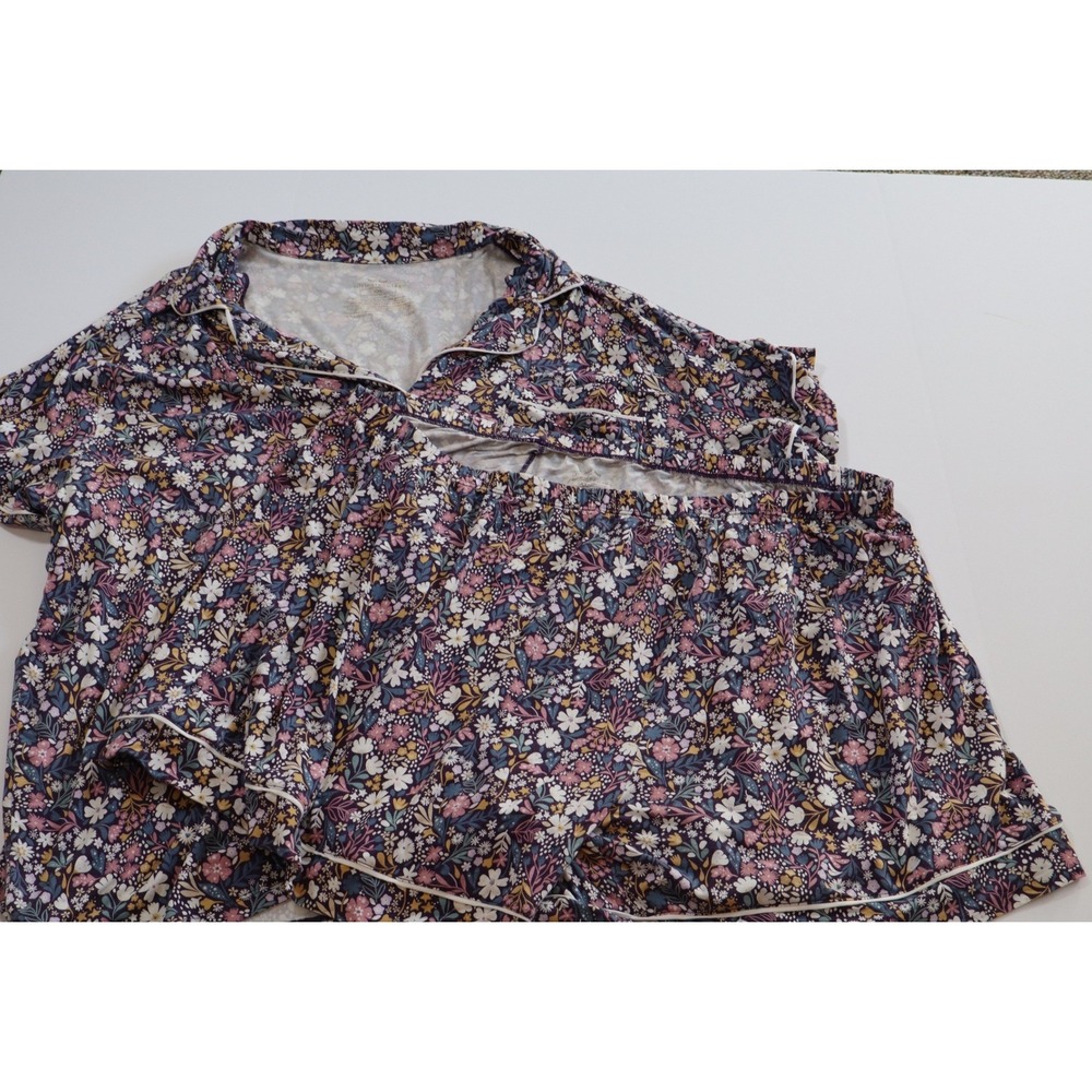 Little Sleepies Midnight Petals Shorts Pajama Set XXL
